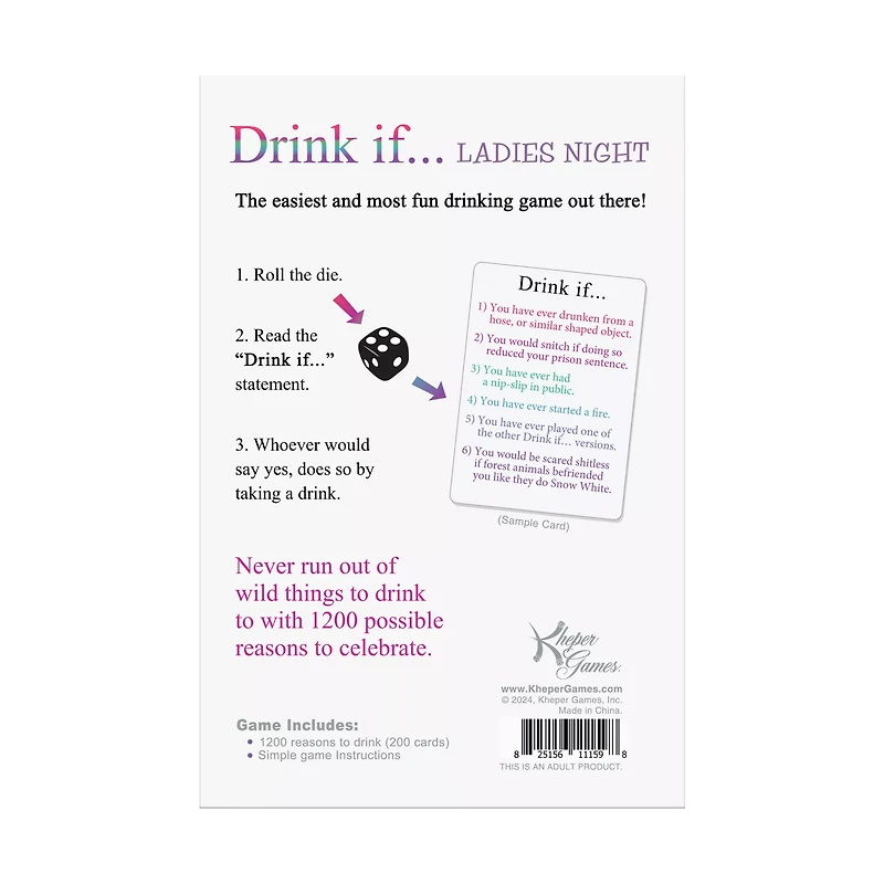 Drink If... Card Game: Ladies Night Edition