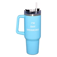 I'm Day Drinking Travel Tumbler with Straw - 40 oz.