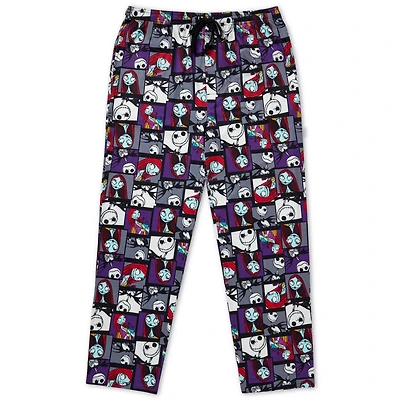 Jack and Sally Patchwork Square Lounge Pants - The Nightmare Before Christmas