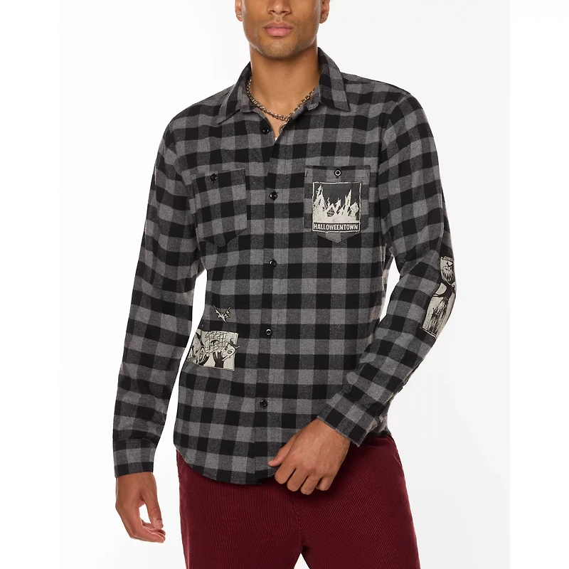Black and Grey The Nightmare Before Christmas Flannel Shirt