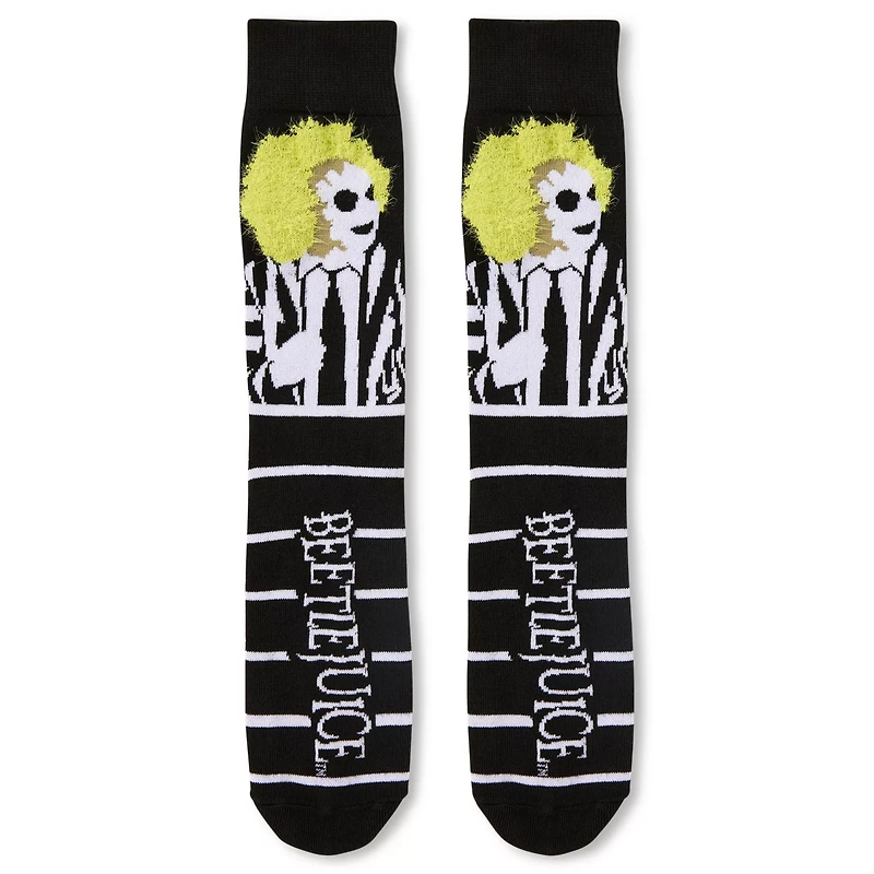 Beetlejuice 3D Hair Crew Socks
