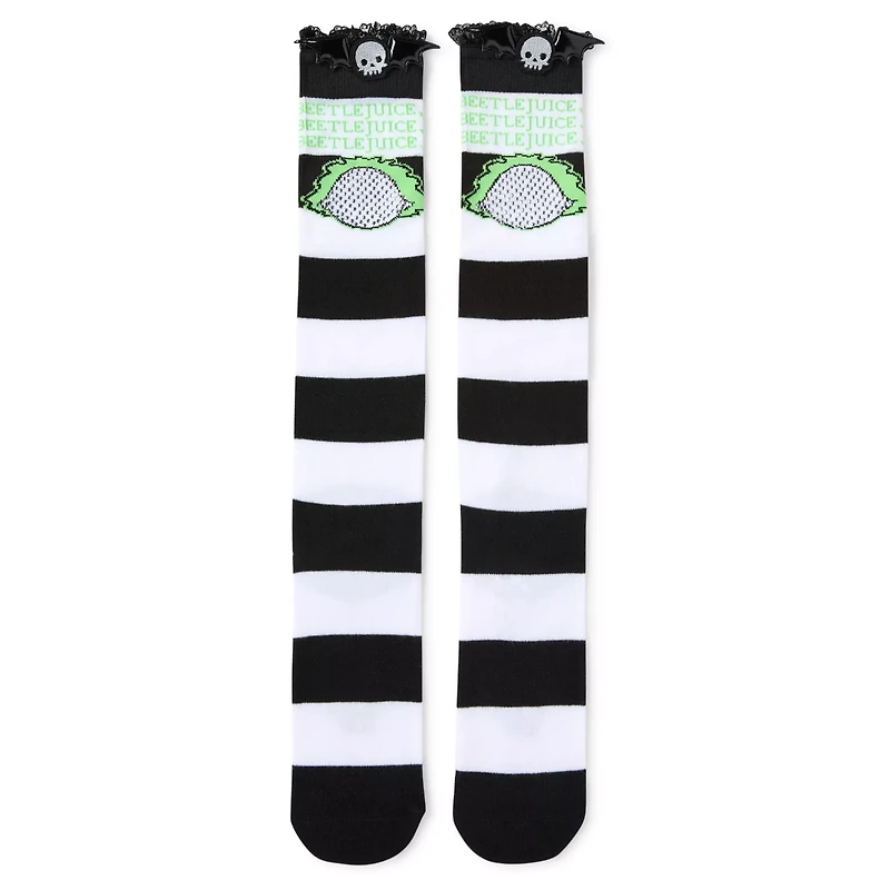 Beetlejuice Knee High Socks