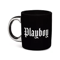 Black Playboy Gothic Print Coffee Mug - 20 oz.