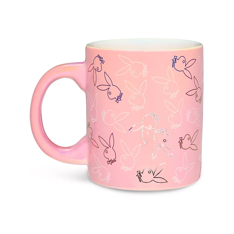 Pink Playboy Bunny Print Coffee Mug - 20 oz.