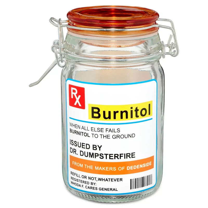 Rx Prescription Burnitol Stash Jar - 6 oz.
