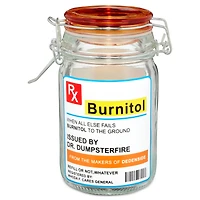 Rx Prescription Burnitol Stash Jar - 6 oz.