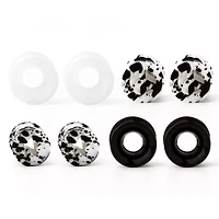 Multi-Pack Black Clear and White Tunnels - 4 Pair