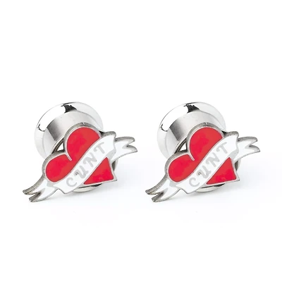 Cunt Tattoo Heart Screw Plugs