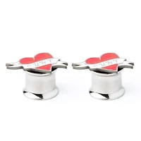 Cunt Tattoo Heart Screw Plugs