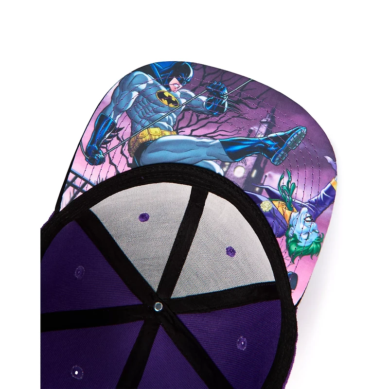 Batman and The Joker Face Split Snapback Hat