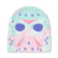 Jason Voorhees Mask Pastel Big Face Cuff Beanie Hat - Friday the 13th