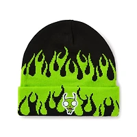 Gir Flames Cuff Beanie Hat - Invader Zim