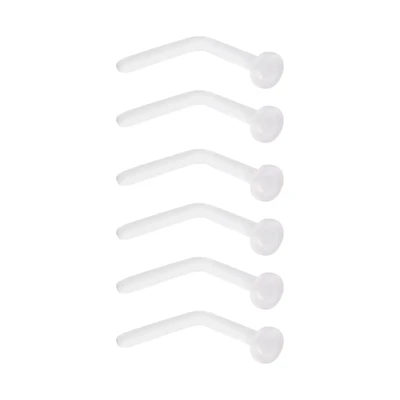 Multi-Pack Clear Bioflex L-Bend Retainer Pins 6 Pack - 18 Gauge