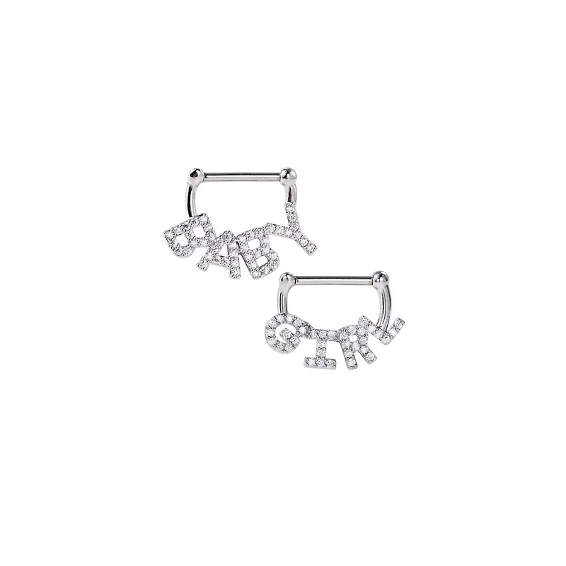 Babygirl Nipple Half Shields - 14 Gauge