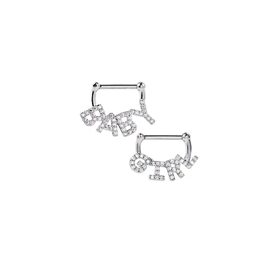 Babygirl Nipple Half Shields - 14 Gauge