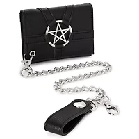 Black Pentagram Chain Wallet