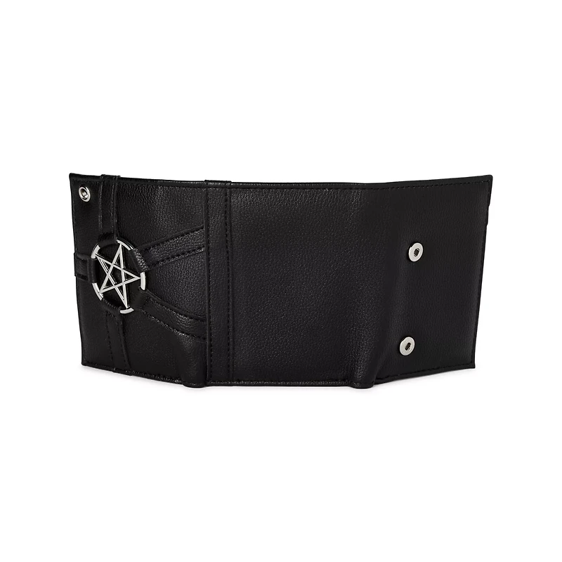 Black Pentagram Chain Wallet