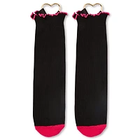 Heart Hardware Ruffle Crew Socks