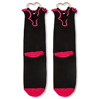 Heart Hardware Ruffle Crew Socks