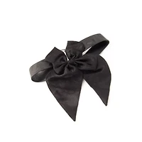 Black Oversized Bow Choker Necklace