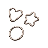Multi-Pack Silvertone Seamless Hoop Heart and Star Earrings 3 Pack - 16 Gauge
