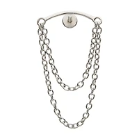 Threadless Helix Double Chain Earring - 18 Gauge