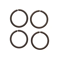 Multi-Pack Black Seamless Septum Rings 4 Pack - 16 Gauge