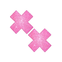 Pink Glitter X Nipple Pasties
