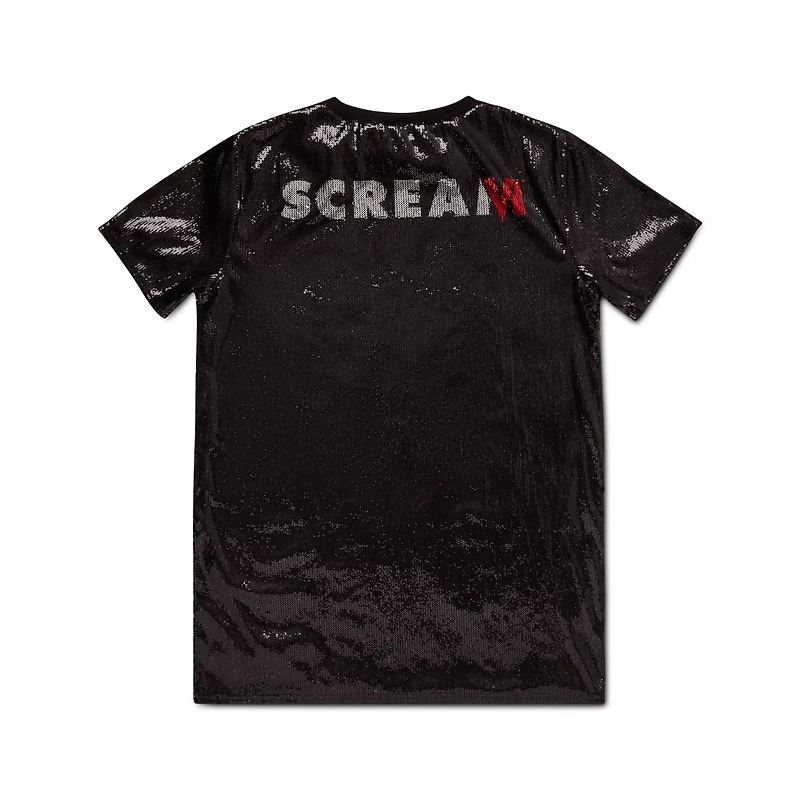 Ghost Face Sequin T Shirt Dress