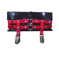 Red Double Heart Garter Belts