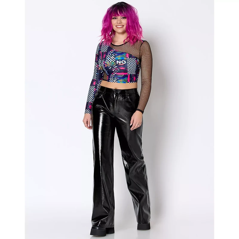 Racing Glitch Mesh Bralette
