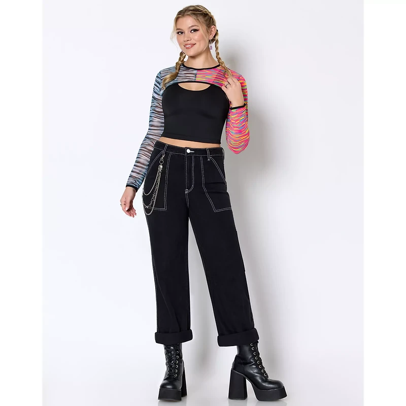Long Sleeve Rainbow Rave Shrug