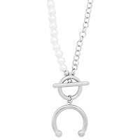 Kayla Malecc Pearl Horseshoe Necklace