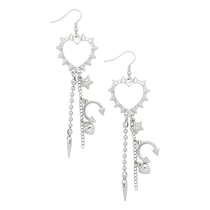 Kayla Malecc Heart Drape Dangle Earrings