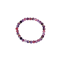 Amethyst Effect Beaded Bracelet