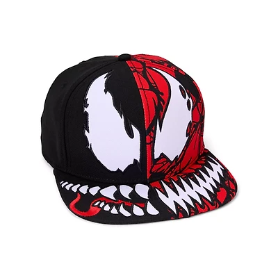 Carnage Split Big Face Snapback Hat - Venom