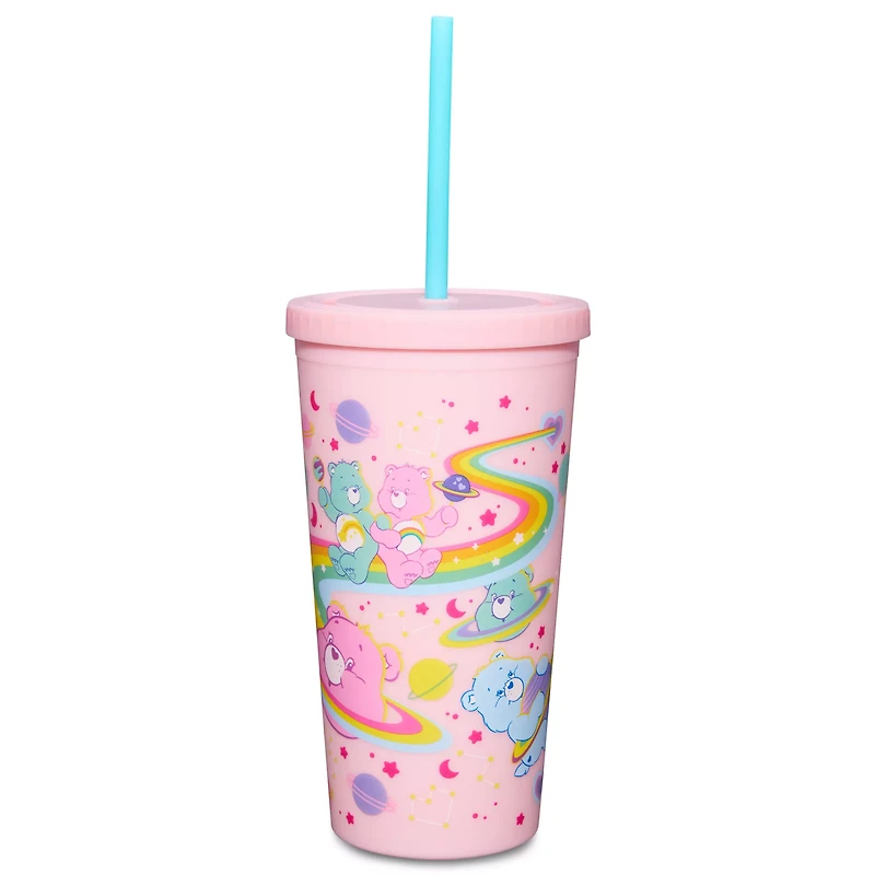 Pink Care Bears Cup With Straw - 20 oz.