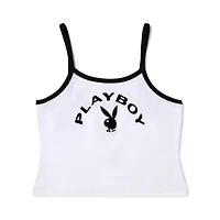 White Playboy Bunny Tank Top