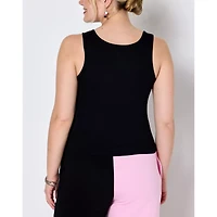 Black Playboy Rhinestone Logo Tank Top