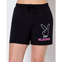Black Barbed Wire Bunny Shorts - Playboy