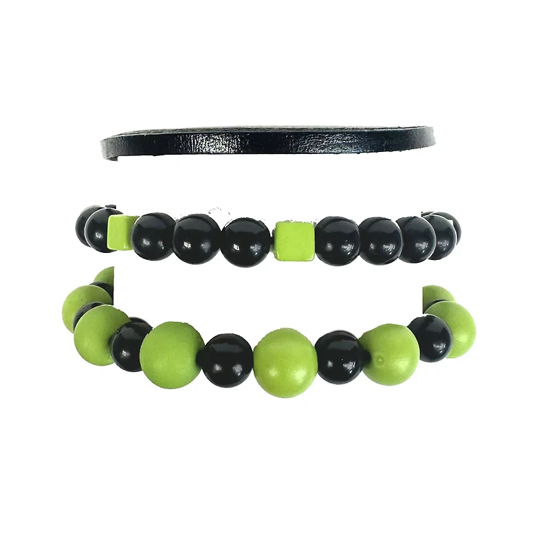Multi-Pack Neon Green Bracelets - 3 Pack