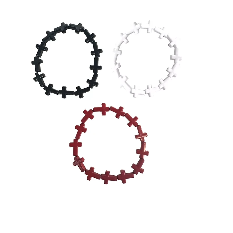 Multi-Pack Crosses Bracelets - 3 Pack