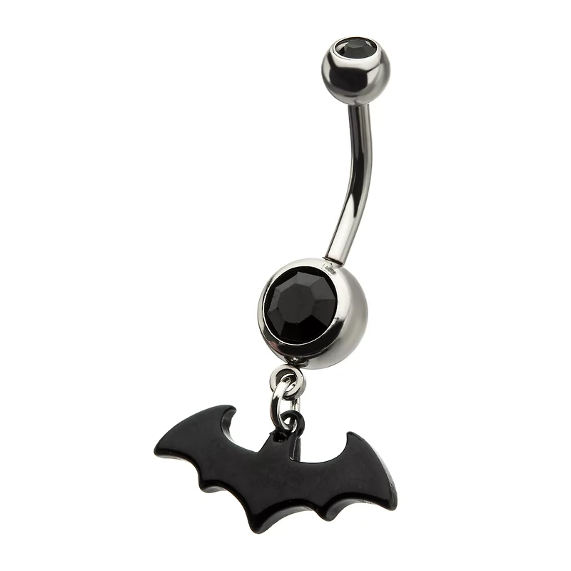 Batman Dangle Belly Ring - 14 Gauge