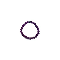 Purple Marble and Black Long Distance Beaded Bracelets - 2 Pack