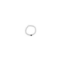 Clear and Black Long Distance Beaded Bracelets – 2 Pack