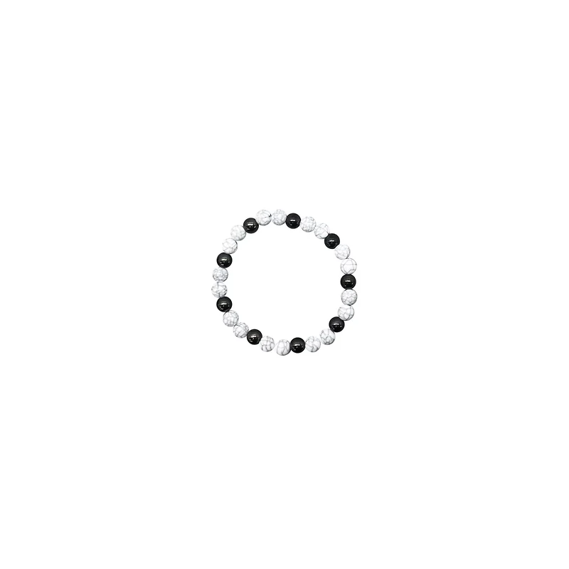 Black and White Distance Bracelets - 2 Pack