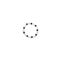 Black and White Distance Bracelets - 2 Pack
