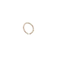 Clear Pink and White Long Distance Beaded Bracelets – 2 Pack