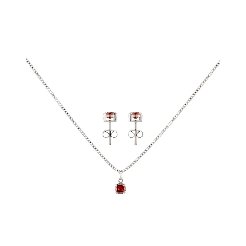 July Birthstone Necklace and Earring Set