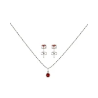 July Birthstone Necklace and Earring Set